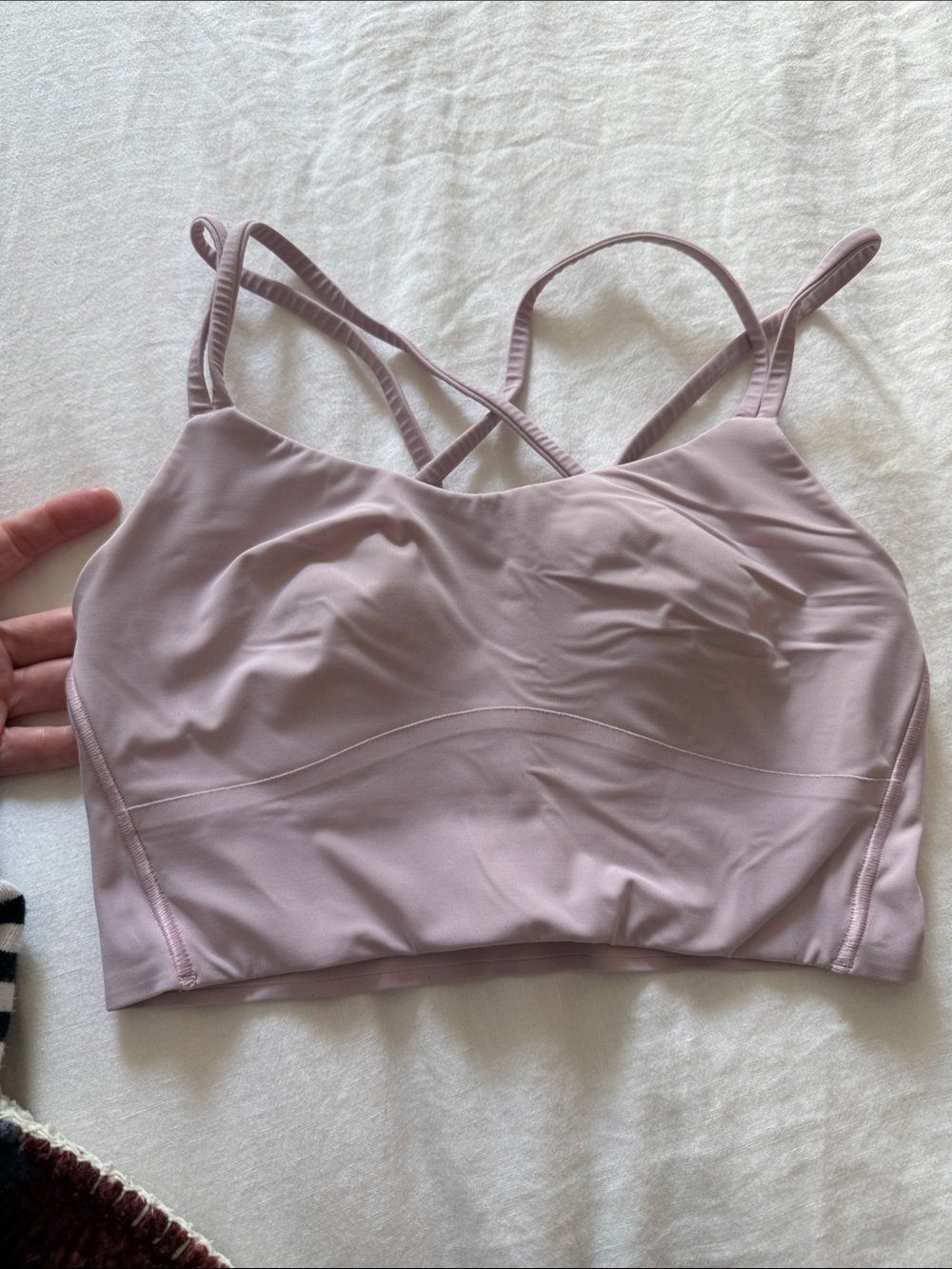 lululemon athletica Dusty Pink like a cloud Sports Bra